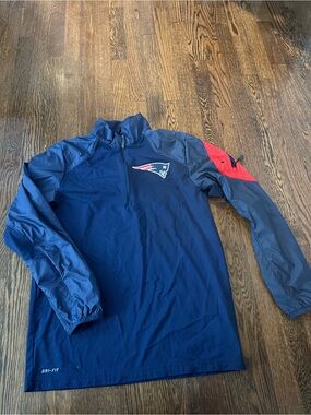 NFL Vintage Navy Pullover with Red Trim - Nike Dri-FIT